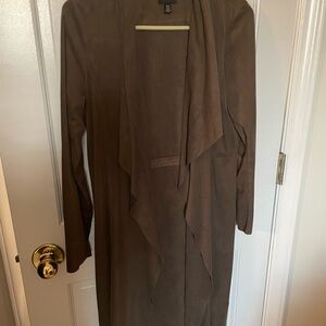Elegant Olive Women's Maxi Cardigan
